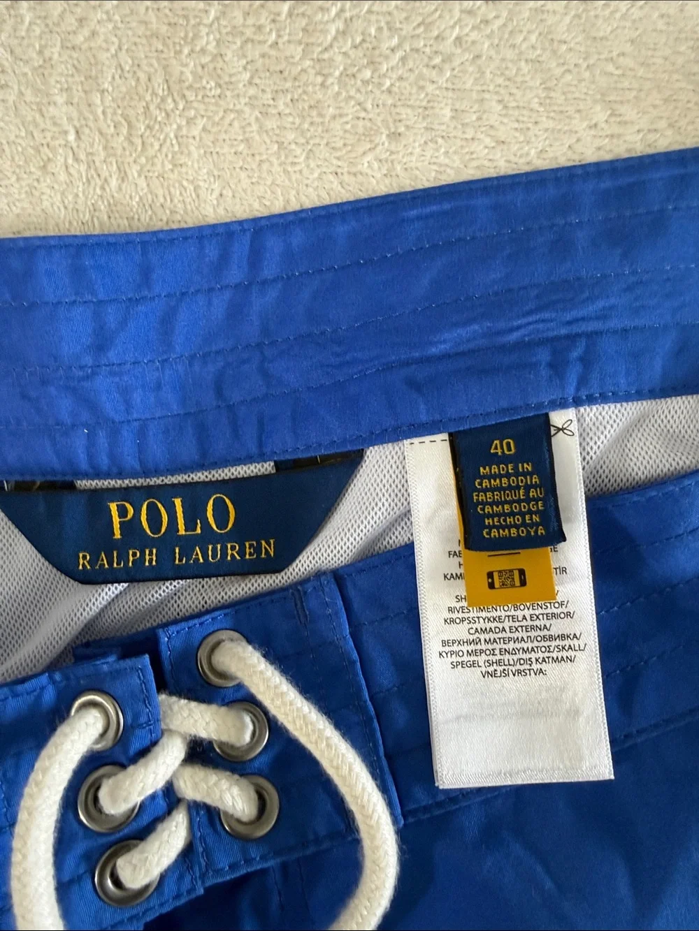 Polo by Ralph Lauren Blue Multicolor Striped Men’s Swim Shorts